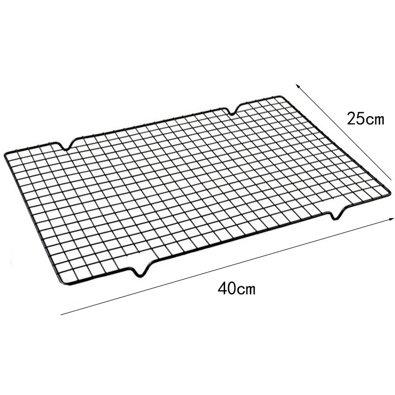 Stainless Steel Wire Grid Cake Cooling Rack Pizza Bread Barbecue Cookie Cake Cooling Tray Metal Household Baking Tools: L