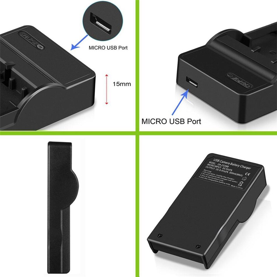 Waterlowrie DMW-BCG10 DMW-BCG10E DMW-BCG10PP USB Charger For Panasonic Lumix DMC-TZ10 DMC-TZ10K DMC-TZ10N DMC-TZ10R camera