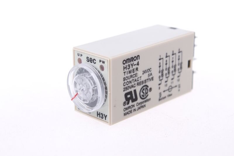 Ac 220v 5a h3y-4 h3y vertraging timer tijd relais 0-10 seconden 10s & basis