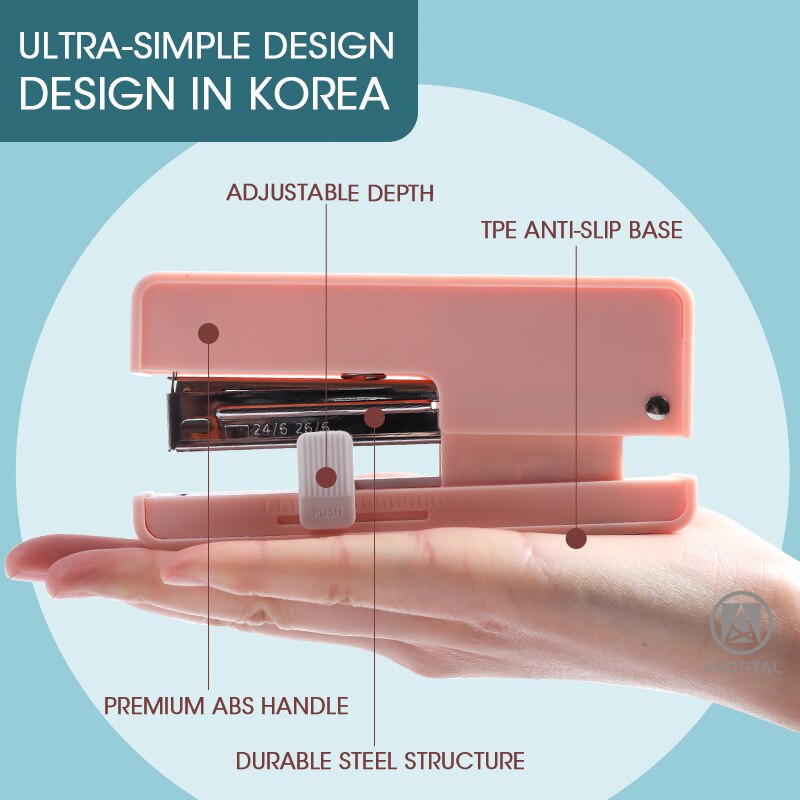 M&amp;G Multi-function Modern Stapler With Staples Room 25 Sheets Effortless Paper Book Binding Stapling Machine Office Supplies