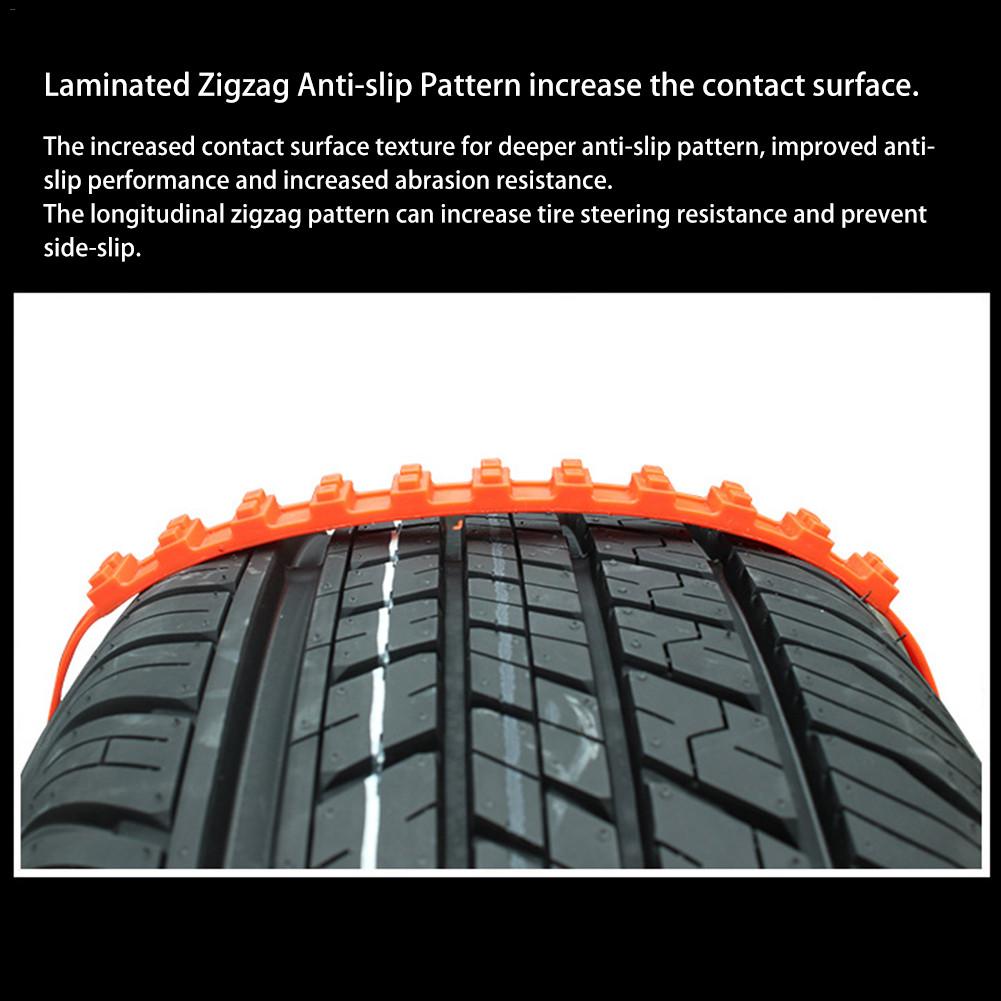 10PCS Car Anti-skid Tire Chains Mud Snow Survival Traction Emergency Chains Car Tire Chains For 14-24 Inch Wheels