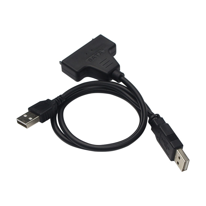 Raspberry pi 3 USB 2.0 to SATA 7+15 Pin Cable Adapter for 2.5" HDD Hard Drive with USB Power Cable