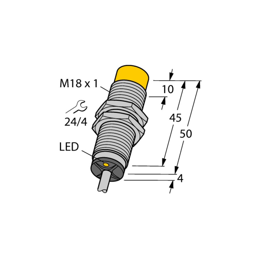 Inductive Capacitive 3-Wire Pnp Induction Probe Ranging Sensor NI12U-EM18-AP6X Proximity Switch
