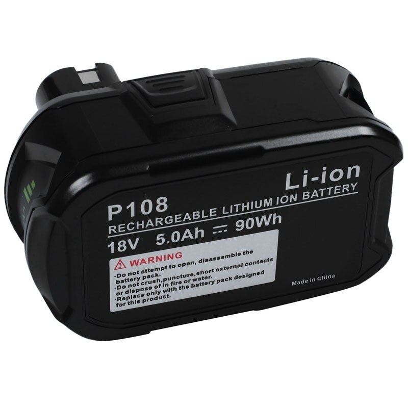 18V 5000Mah Li-Ion Battery Power Tool Battery For Ryobi P108 Rb18L40 Rechargeable Battery Pack Power Tool Cell Ryobi One +