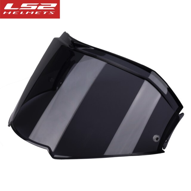 Original LS2 Visors For Valiant II FF900 Flip Up Motorcycle Helmet Replacement Extra Lens With Anti-fog Patch Holes Casto Moto: Black