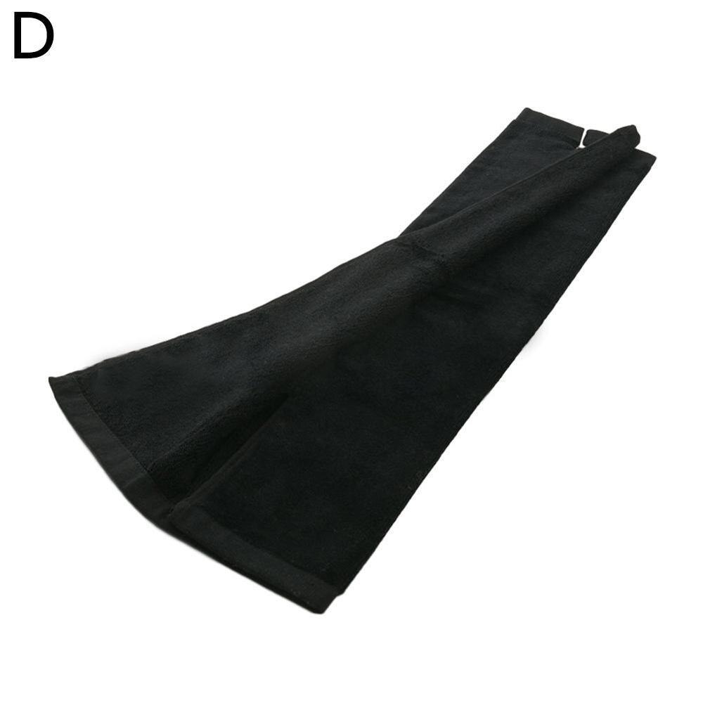 40*32cm golfhandduk med krok handduk bomull mjuka handdukar golfhandduk: Svart