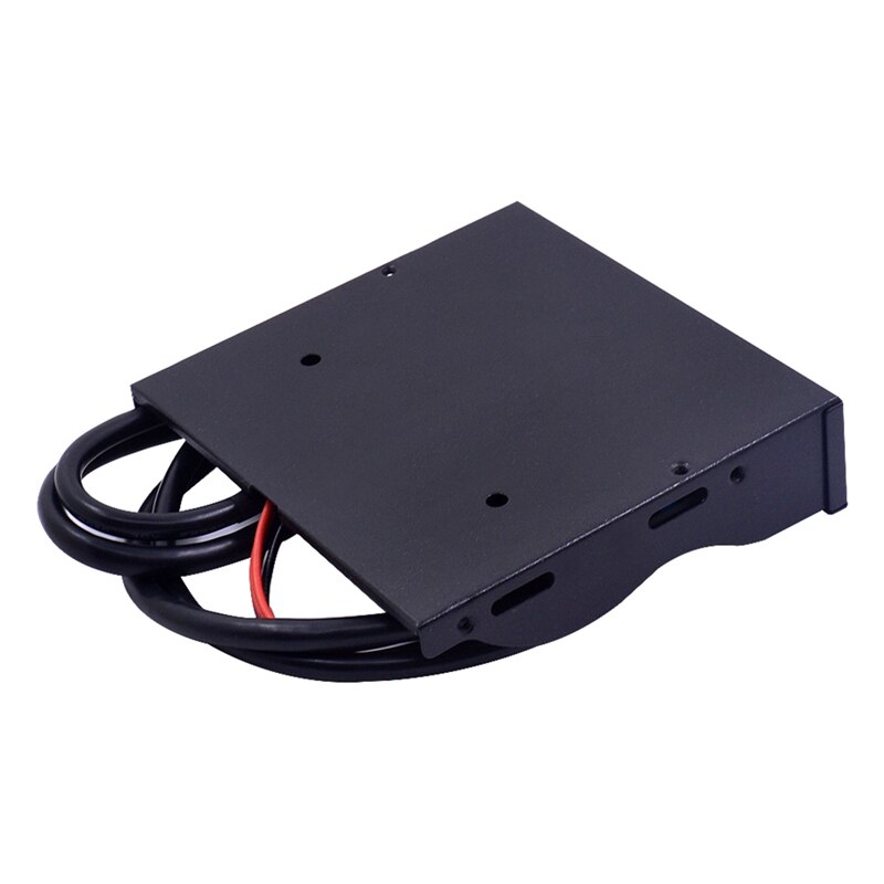 5-Port USB Hub Splitter USB3.0 Front Panel Hd Audio with Power Cord Suitable for Pc Desktop 3.5-Inch Floppy Disk Tray