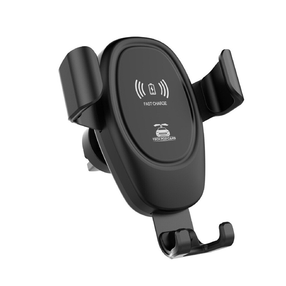 D12 Automatic Clamping Gravity Car Phone Holder 10W Qi Wireless Fast Car Charger for iPhone 11 Pro Max Huawei P30 Pro Samsung S9: Black
