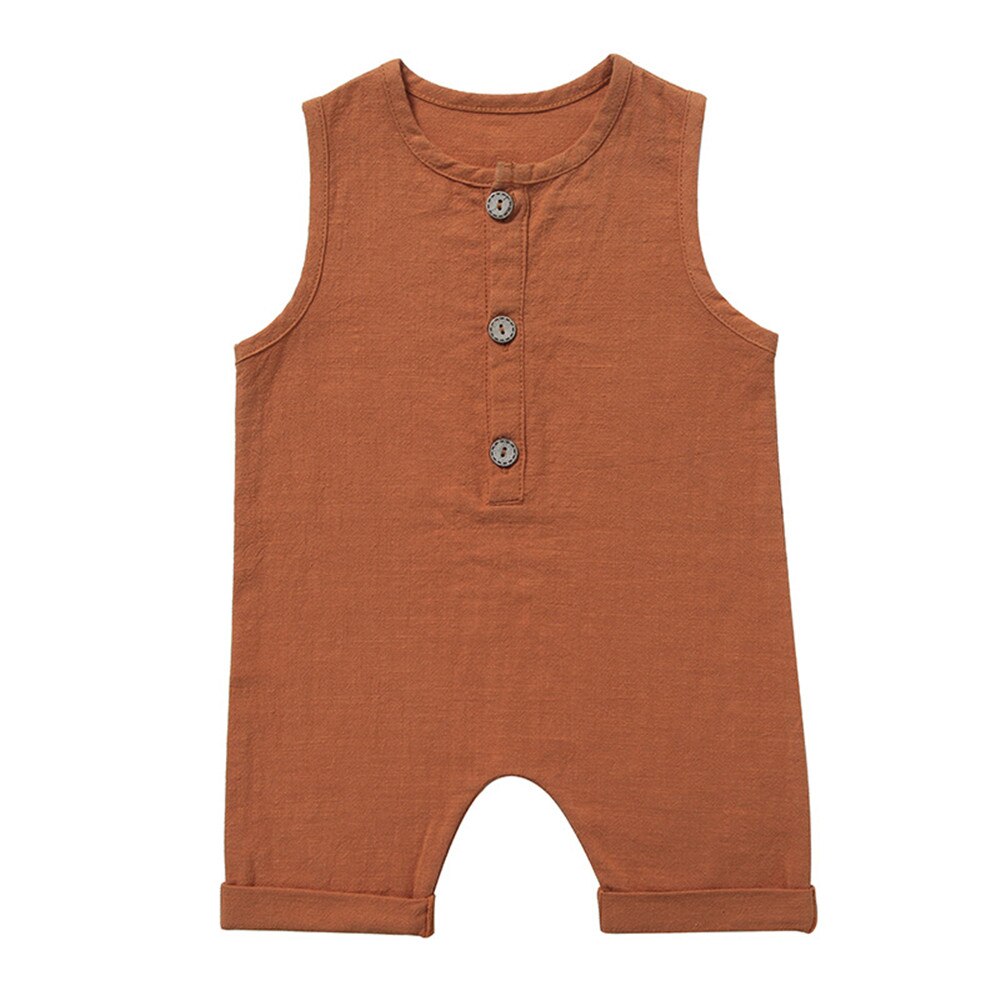 Zafille babykleidung für jungen, sommerkleidung für freundlicher und kleinkinder, strampler, ärmellose schlafanzüge, leinen-babyoutfits, #39: D / 3-6m