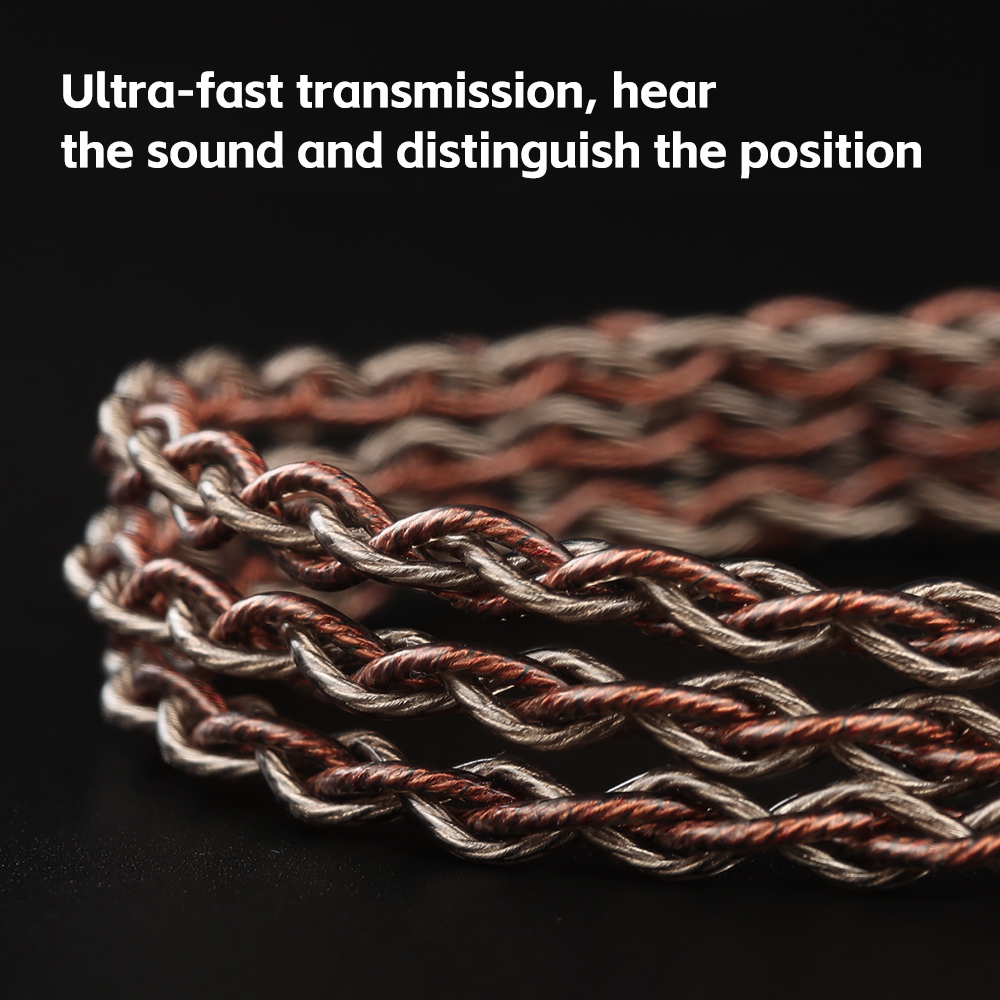 TRN RedChain Plus Gramr Gaming Earphone Upgrade Cable z odłączanym mikrofonem 3.5mm 1.2M/2M Headphone TRN Official Store