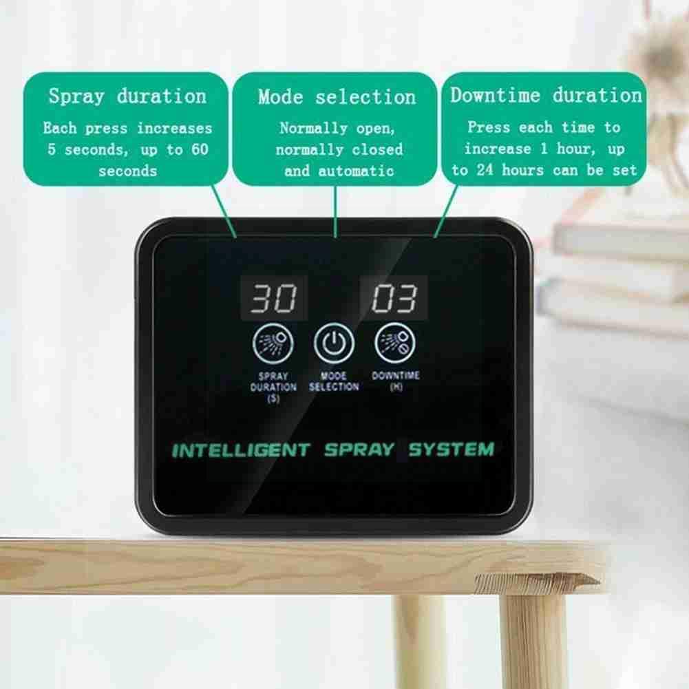 Nebulizador inteligente para reptiles, terrarios, humidificador, sistema electrónico automático, Kit de rociador con temporizador de pulverización, D8r4
