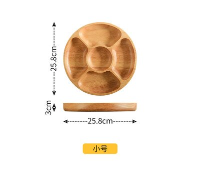 Massivt tre frukt tallerkener peanøtter form desserter tallerken sushi tallerken blad form desserter tallerken flerbruks serveringsbrett: Som