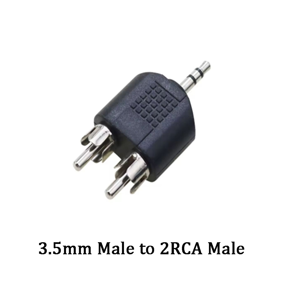 RCA-Kabel, 3,5-mm-Klinkenstecker, Stereo-Audiokabel auf 2 RCA-Buchse, Buchse auf Stecker auf Kopfhörer, AUX-Y-Adapter für DVD-Verstärker: dunkel Grau