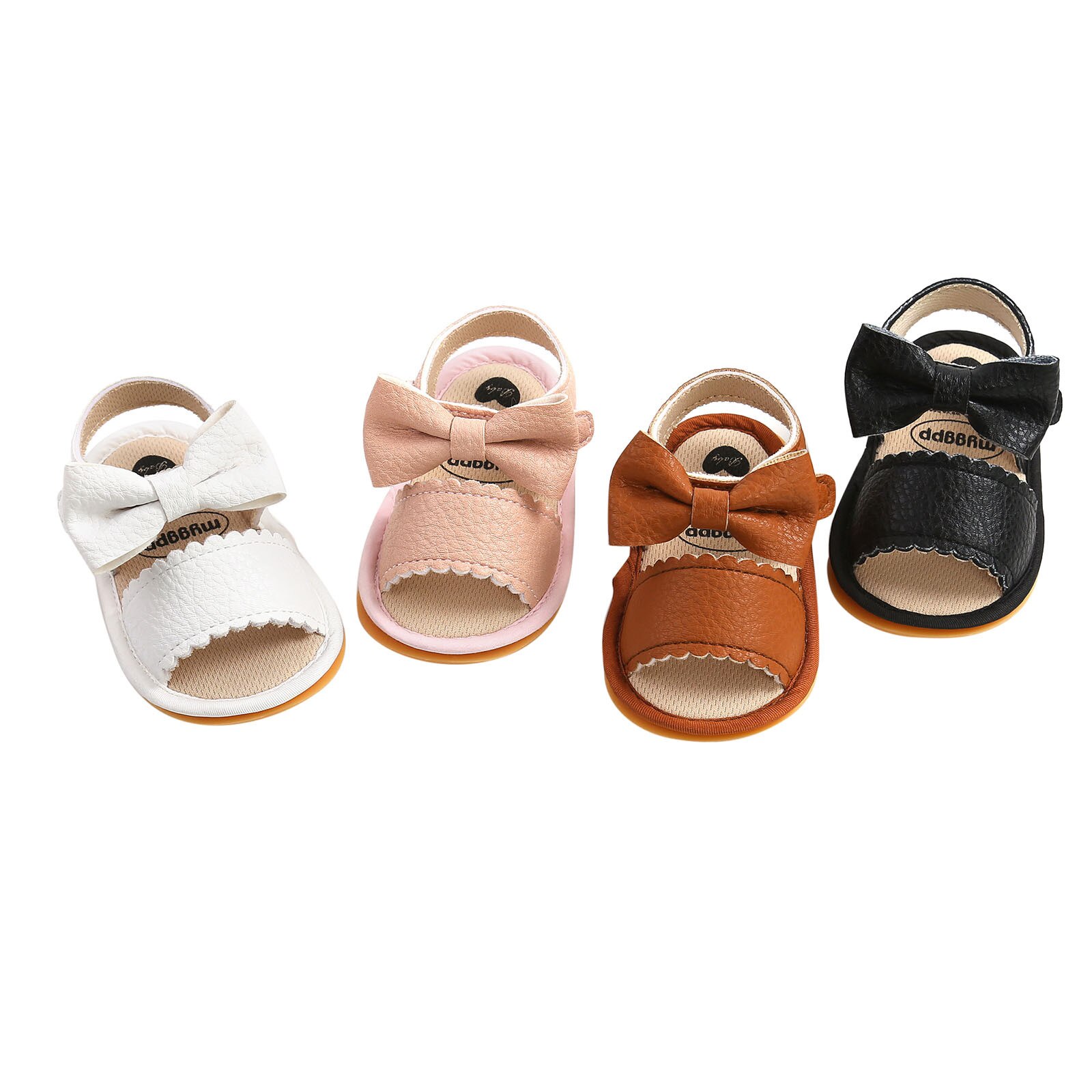 Baby Schoenen Zomer Baby Boy Meisje Slippers Kids Boog Sandalen Zachte Non-Slip Rubberen Zool Platte Wandelschoenen