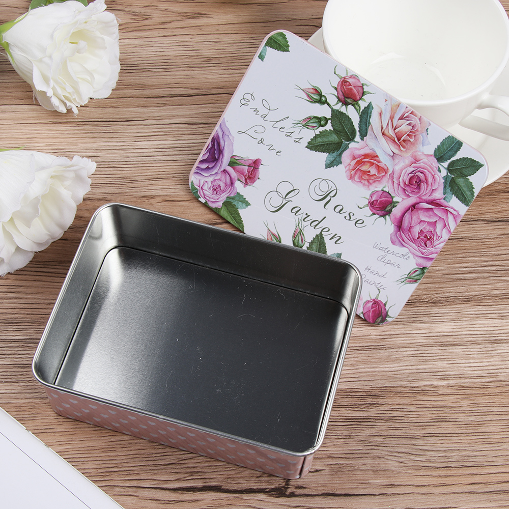 Metal Rectangular Empty Mini Iron Box Portable Containers Small Storage Push-Pull Organizer Candy Pill Cases Cosmetic Tin Boxes
