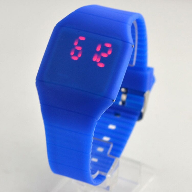 Reloj electrónico con pantalla táctil para niños, reloj de pulsera deportivo resistente al agua con pantalla táctil de gatito, jalea, hello LED, digital, para niños y niñas