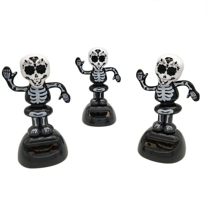 Solcelledrevet dansende halloween svingende animert boble danser leke bil dekor leke til bilen игрушка в машину качает nsv 775