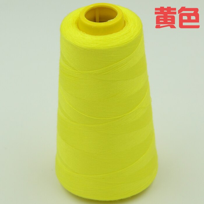19 different colors handmade thread 2300 yards each as DIY sewing thread kit for hand machine DIY thread: yellow