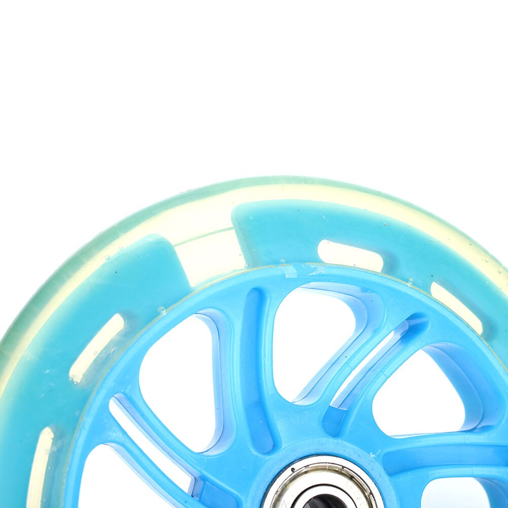 Ruedas de PU para patinete, ruedas de maleta duraderas de 120mm, 2 colores, práctica, deslizamiento de una sola deformación, Longboard