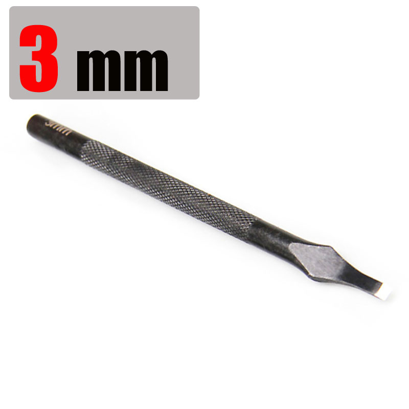 3/5/6/8/10/12mm Leathercraft Tool Slot Punches Flat Tip Straight Punch Hollow Cutter DIY Hand Work Leather Flat Punch Belt Tools: 3mm