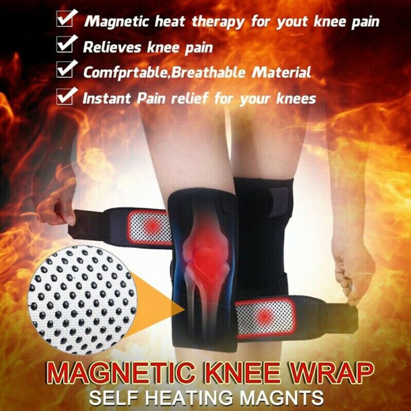 2 Stks/partij Zelf Verwarming Kniebeschermer Magnetische Thermische Therapie Arthritus Brace Protector Knie Pad Protector