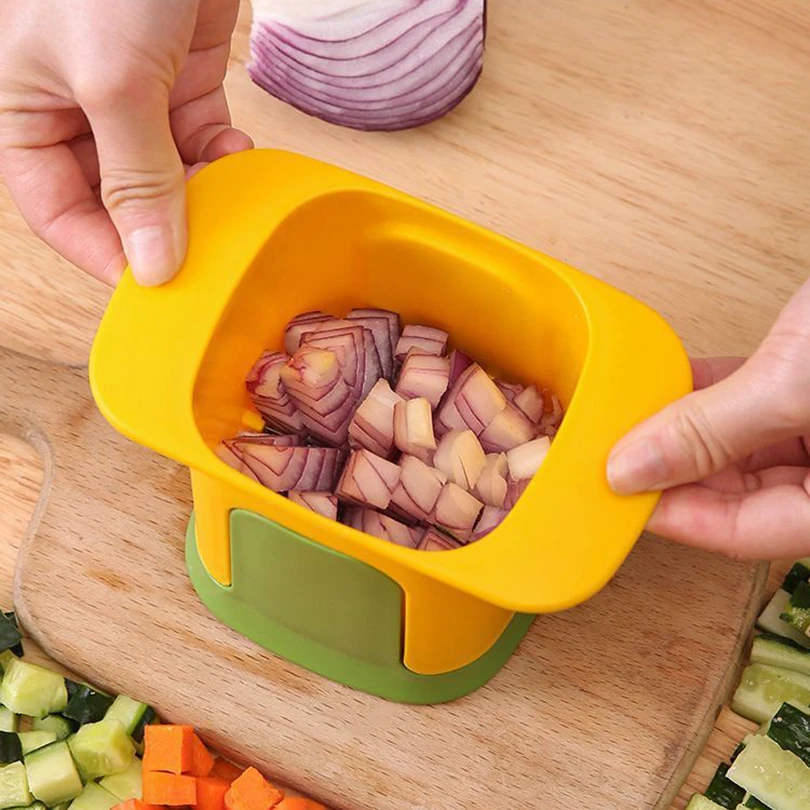 Picadora de verduras multifuncional, cortador de patatas fritas en cubitos de cebolla a presión manual, utensilio de cocina, rebanador de pepino, herramientas de cocina