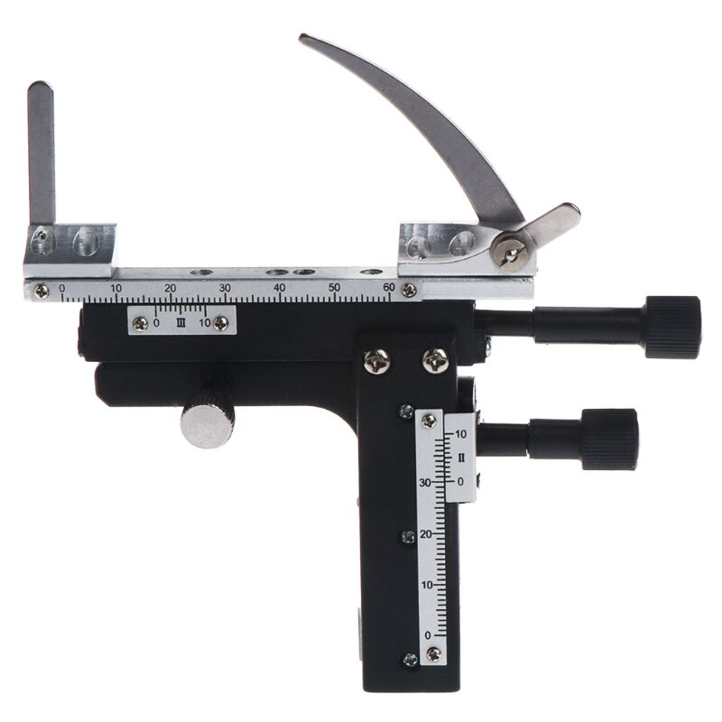 Microscope Attachable Mechanical Stage X-Y Moveable Caliper Vernier with Scale: Default Title