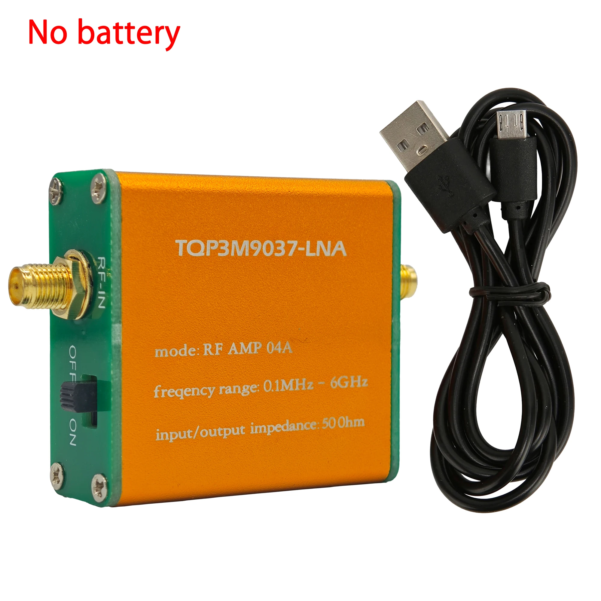 Módulo amplificador RF TQP3M9037-LNA: amplificador de bajo ruido para rango de frecuencia de señal de refuerzo de 0,1 MHz a 6 GHz I2S2: YELLOW