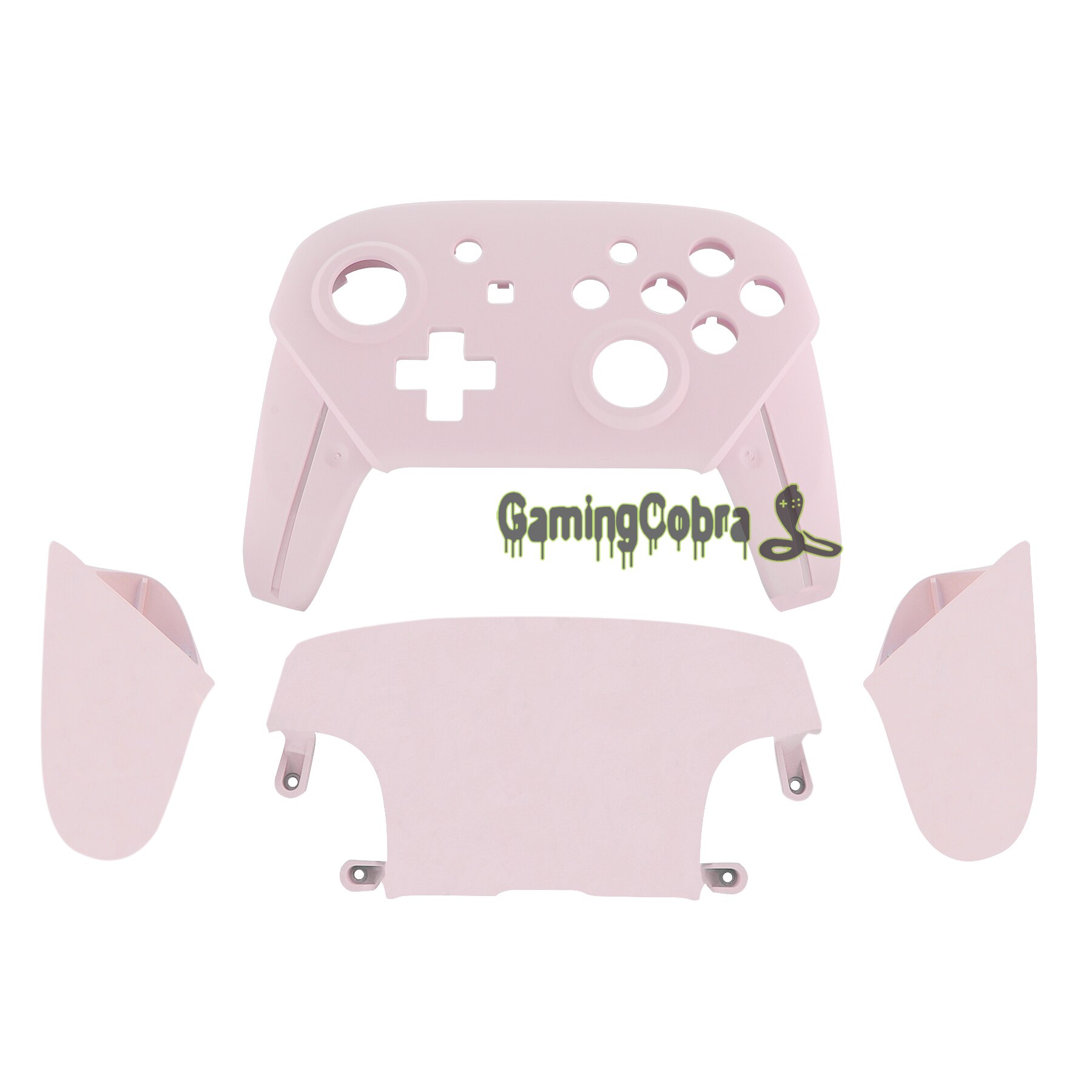 Sakura Roze Soft Touch Custom Plastic Faceplate Backplate Behuizing Shell Met Handvatten Vervanging Voor Ns Schakelaar Pro Controller