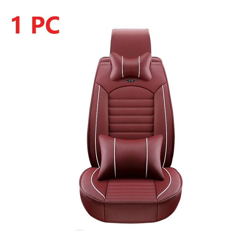 Skórzane uniwersalne pokrowce na siedzenia samochodowe Alfa Romeo wszystkie modele 147 giulia Stelvio wnętrze auta obejmuje części do wnętrza akcesoria: 1 wine red front D