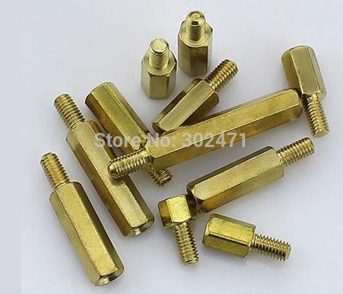 M3*6+6mm Column M3 Single head angle of six pillars/Brass screw/Six angle separation column/M3-Series Screw cap