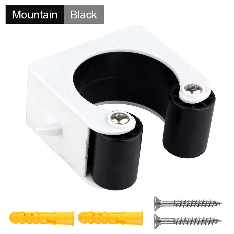 Bicycle Parking Rack Portable Mountain Bike Wall Buckle Mount Hook Indoor Screw Vertical Bike Storage Cycling Road Display Stand: Mountain Type Black