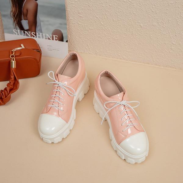Koreańskie buty płytkie usta drewniaki platforma Casual damskie trampki damskie buty na płaskiej podeszwie z okrągłym noskiem mieszane kolory 2020 nowe letnie pnącza: 3 / 35