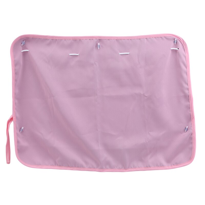 Car Side Window Curtain Car Window Shield Sliding Mesh Car Curtain Anti Heat Sun UV Protector Cover: pink