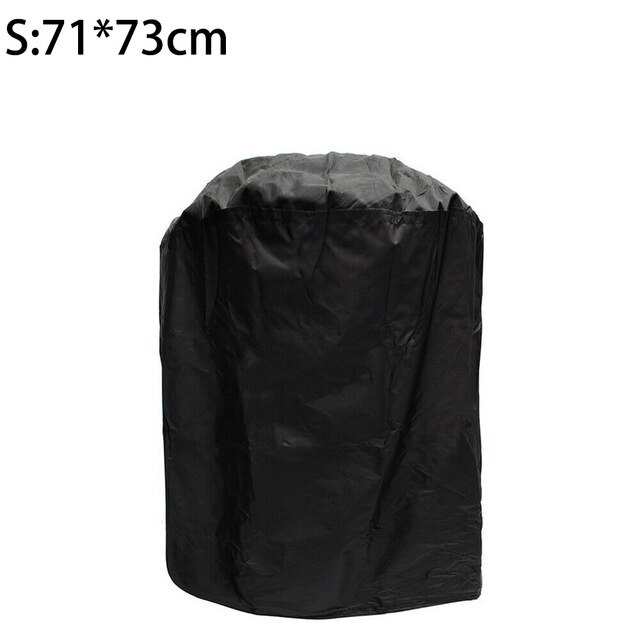 Heat resistance BBQ Grill Cover Rain Gas Black Oxford Cloth: S