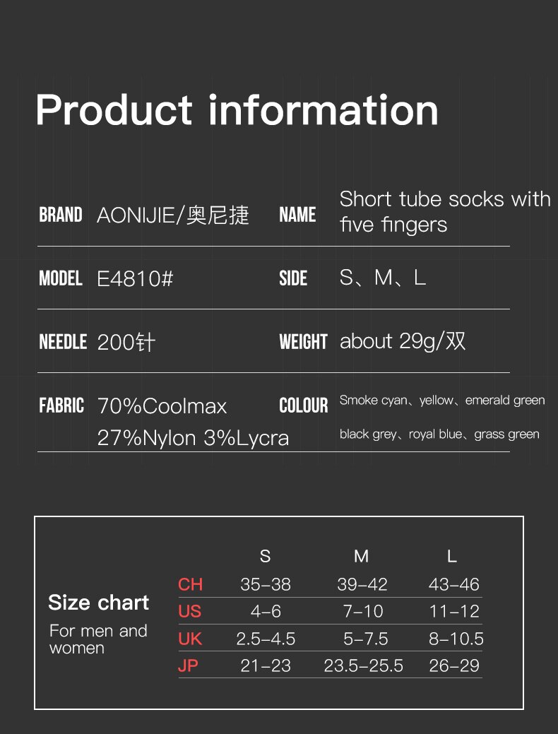 2 Pairs Aonijie E4810 Ultra Run Vijf Teen Sokken Low Cut Sokken Toesocks Voor Running Marathon Trail
