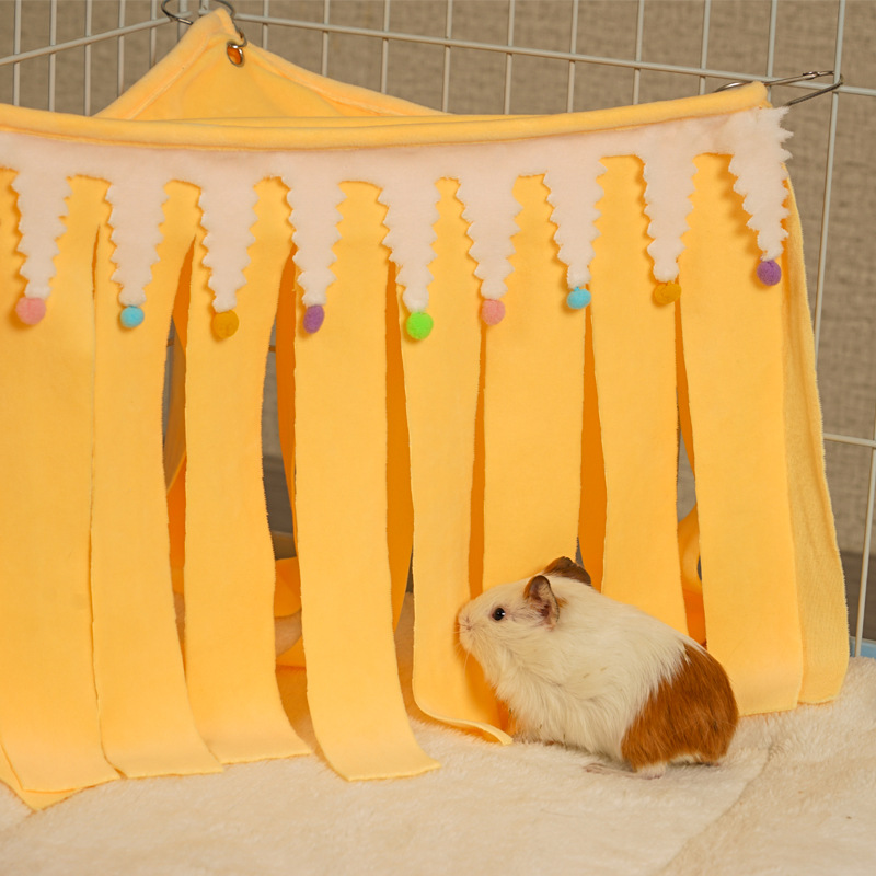 Amaca per ratti Accessori per gabbie nasconde per piccoli animali domestici per tenda per criceti Sacco a pelo appeso porcellino d'India riccio coniglio giocattoli