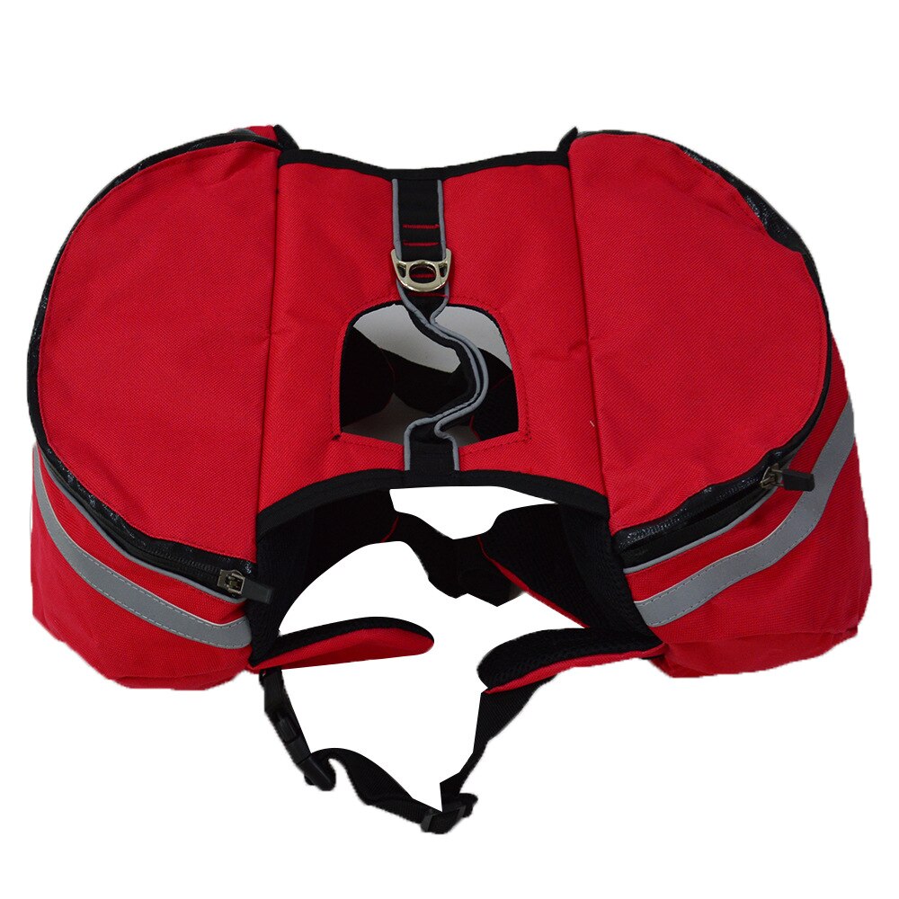 Huisdier Grote Hond Bag Carrier Rugzak Zadeltassen Hond Zelf Rugzak Reizen Grote Capaciteit Tas Dragers Voor Honden PB610: red / L