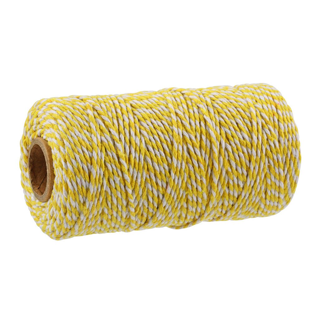 100 mètre 2mm coton boulangers ficelle ficelle coton cordons corde pour décor à la maison à la main noël emballage artisanat bricolage emballage: 12