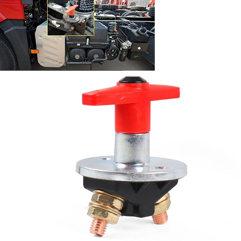 1500VAC Fixed Key Battery Isolator Cut Off Kill Switch 12V / 24V Heavy Duty Electrical Switch for Auto Truck Boat