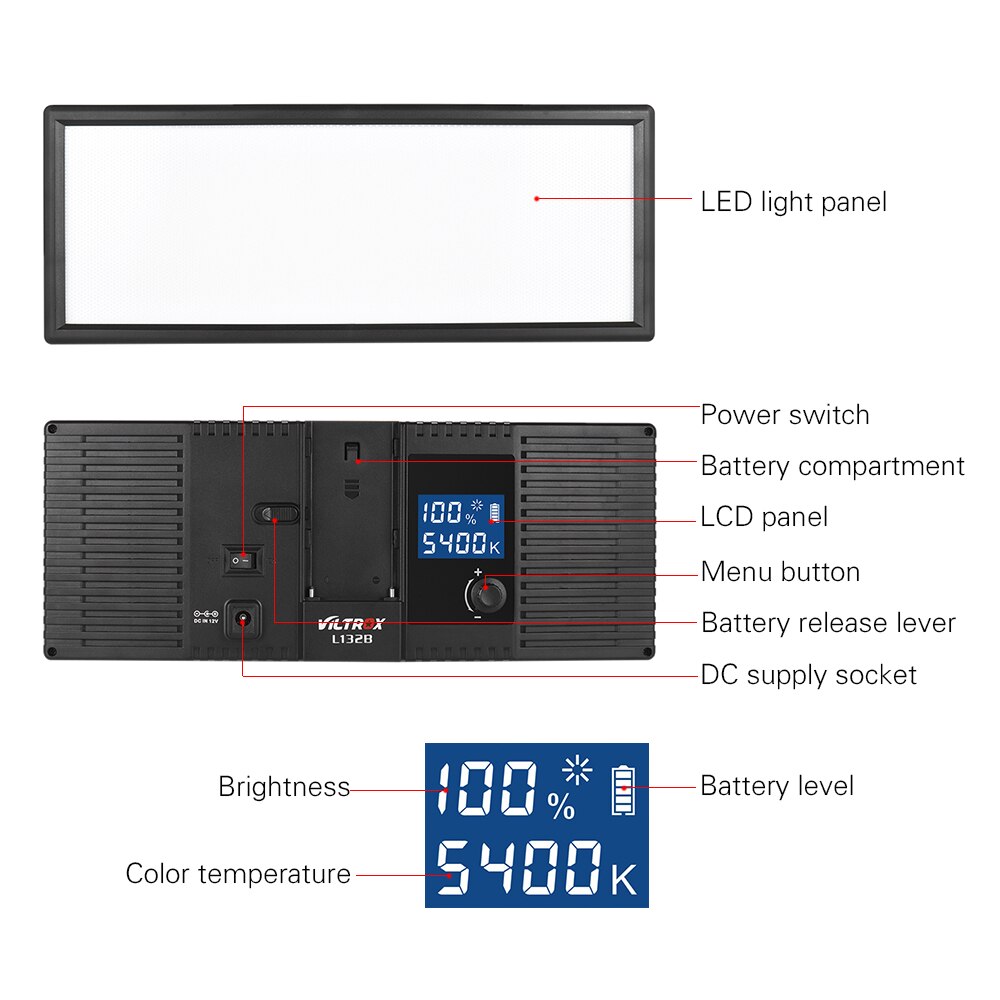 Viltrox L132B Professionele Ultra-Dunne Led Video ... – Grandado