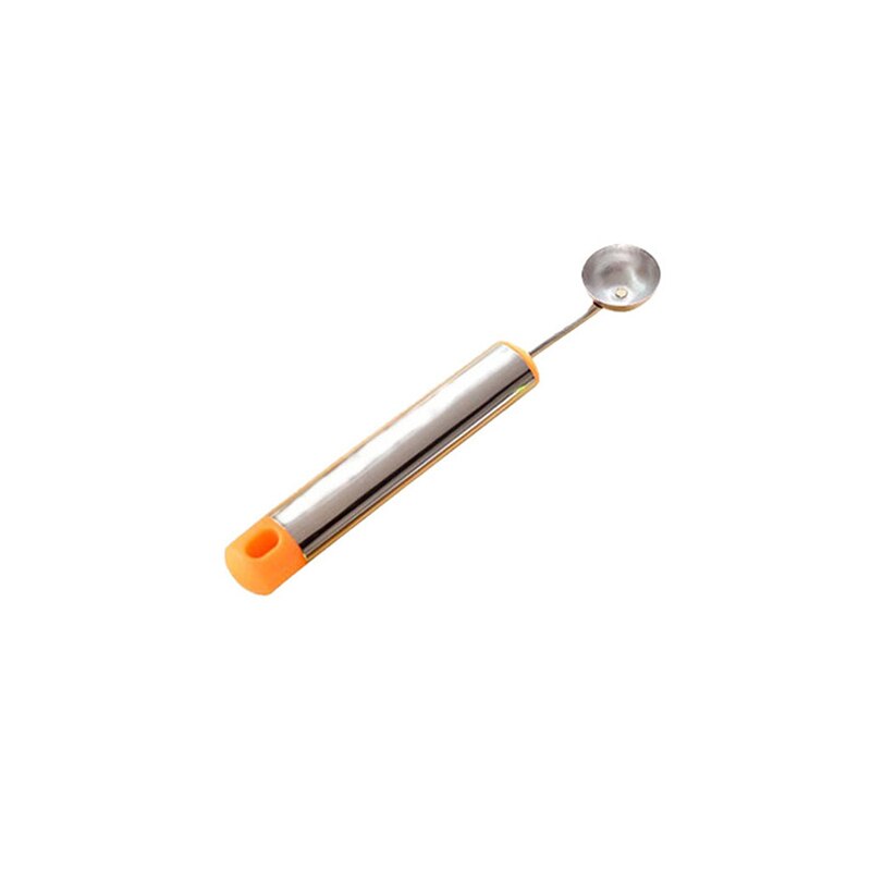 Fruit Bal Vleesmes Watermeloen Scoop Meloen Graver Fruit Bal voor Salade decoratie Ijs Lepel keuken accessoires: Oranje