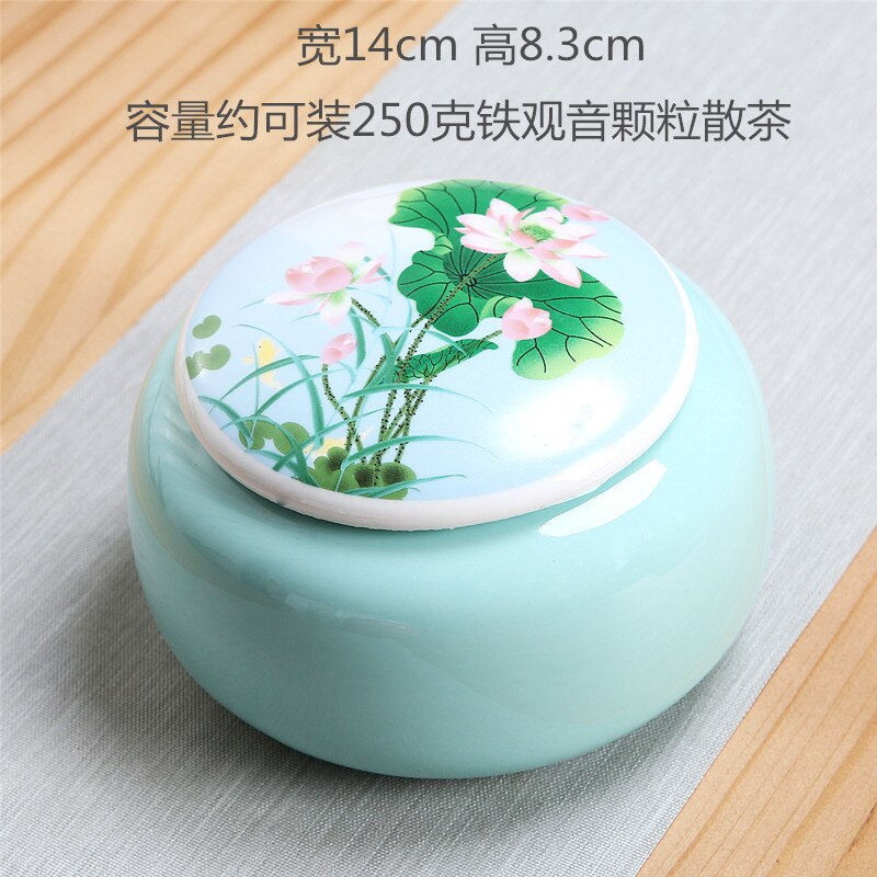 Pot à thé en céramique pour citrouille, plusieurs couleurs, réservoir de finition, scellé, plusieurs Styles, boîte de rangement Portable: e3