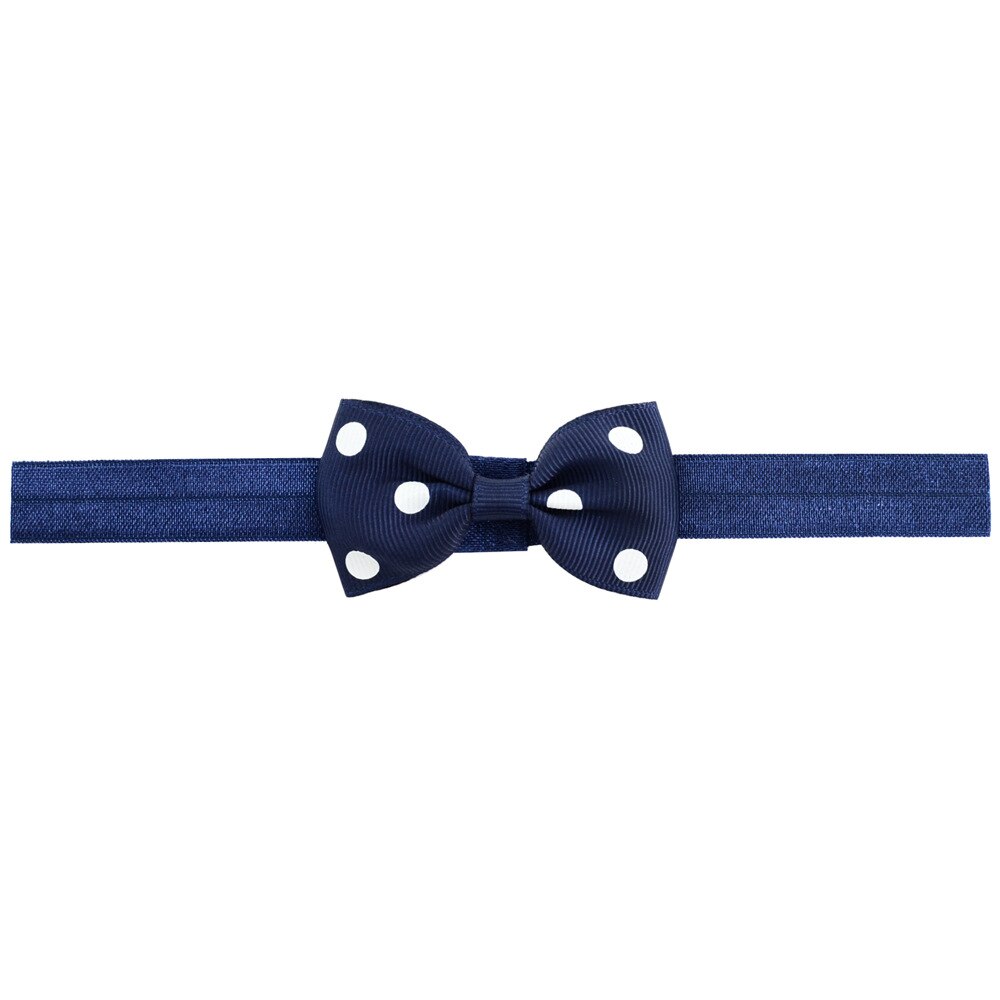 1 Pcs Headwrap Baby Hoofdbanden Hoofddeksels Meisjes Boog Knoop Dot Haarband Head Band Infant Peuters Haar Kleding Accessoires: 1