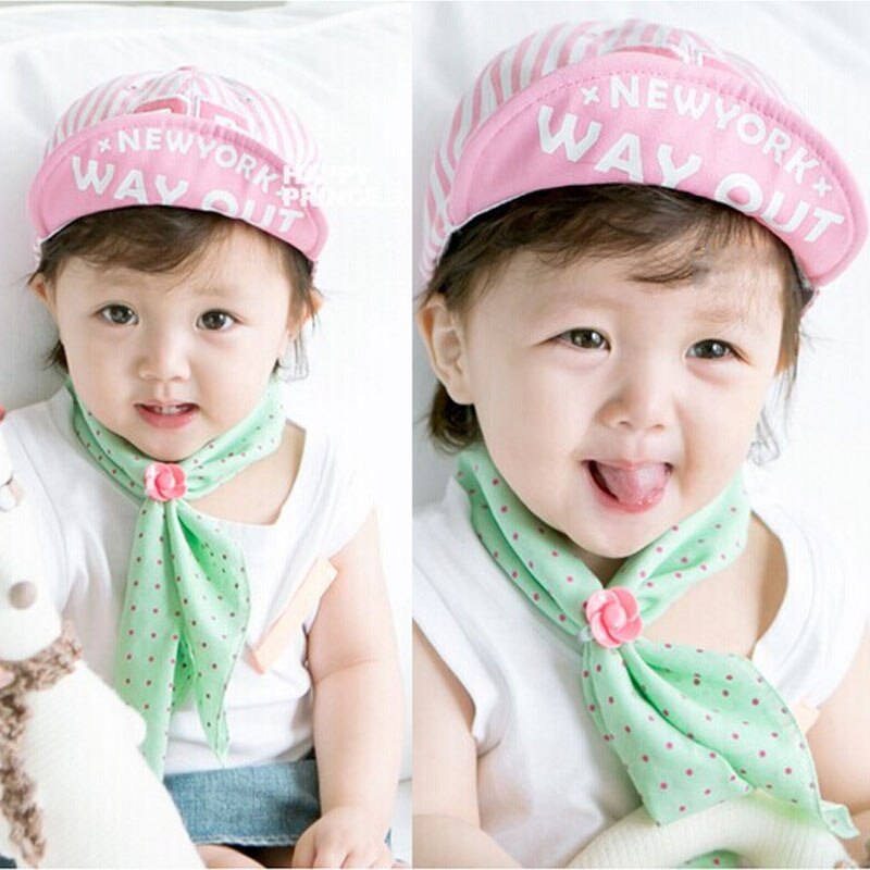 Cute Baby Hat Striped Number Embroidery Baby Boy Girl Baseball Cap Summer Cotton Children Sun Visor Caps