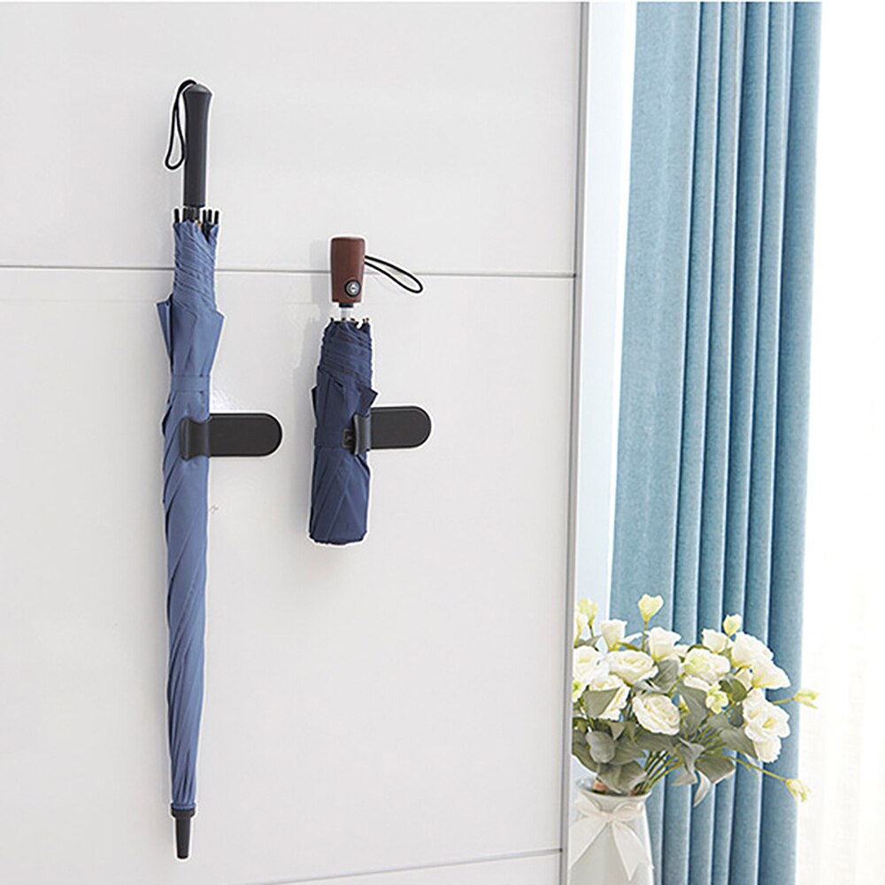 Estilo de coche organizar soporte paraguas soporte uso automático/uso doméstico pasta adhesiva sujetador y Clips paraguas almacenamiento marco de fijación