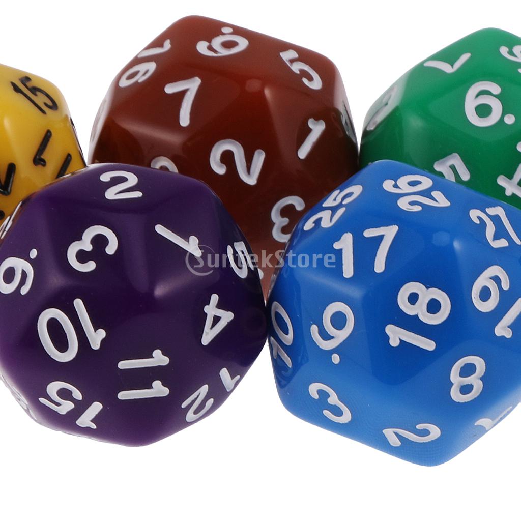 Pack von 6 stücke Multi Seitige D24 oder D30 Würfel für D & D TRPG Party Bord Spiel Spielzeug