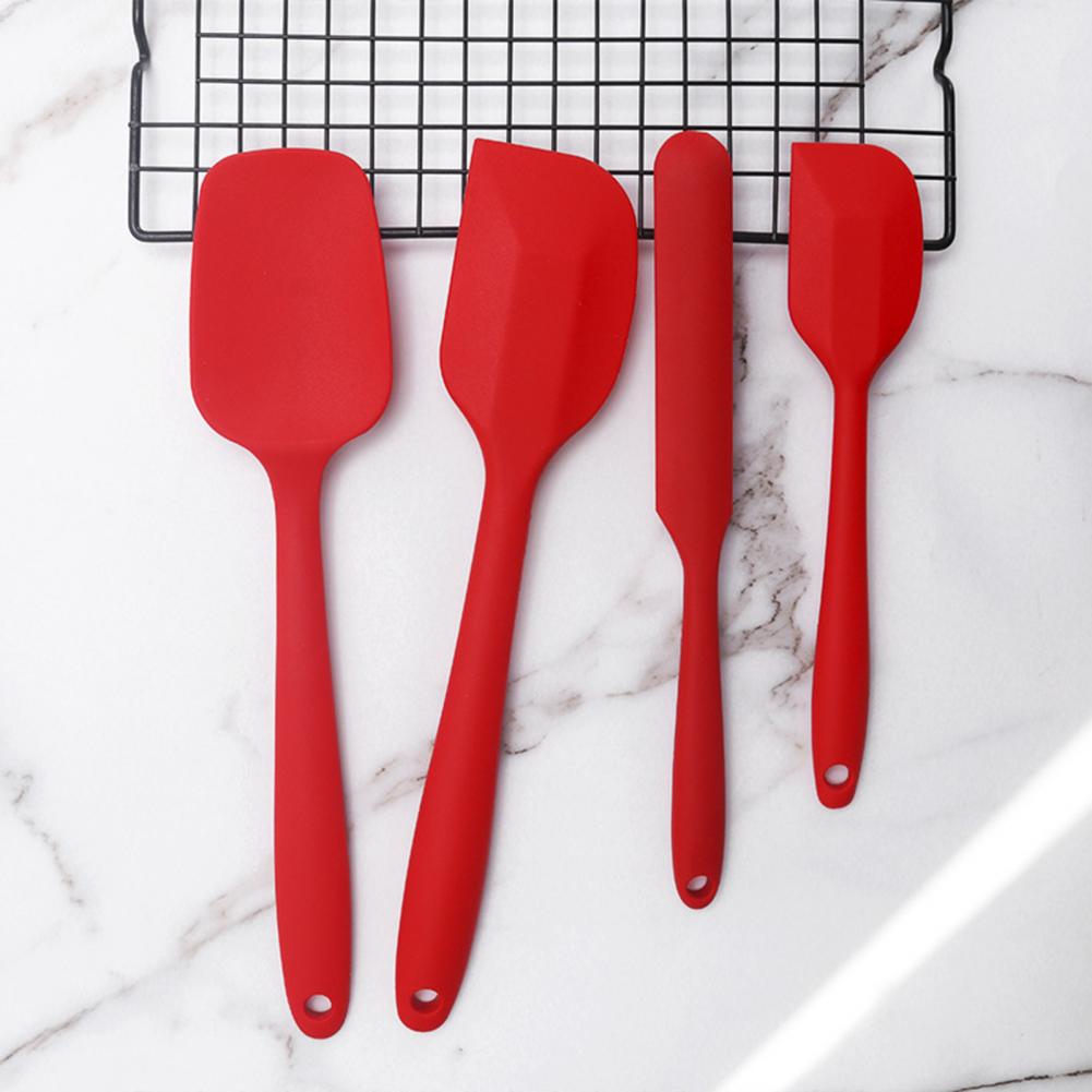 Heat Resistant 2 Colors All-Purpose Cooking Mixing Scraper Kitchen Gadget for Bakery