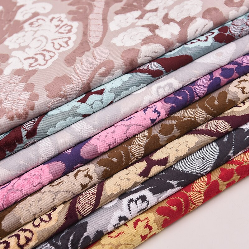 Brede 57 cm dikke europese stoffen bank jacquard gesneden pool fluwelen stof voor kussen kussen gordijn doe-het-zelf materiaal