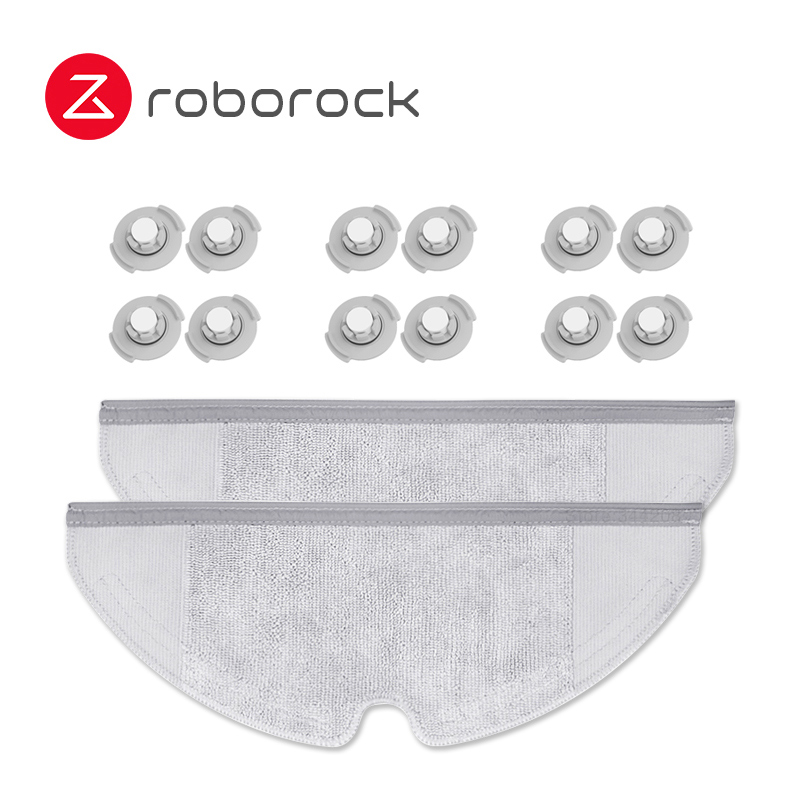 XIAOMI-Robot aspirador MIJIA 1 1S 2 Roborock S5, piezas de repuesto originales, Kits de filtro HEPA, rodillo lateral, cepillo principal, mopa de pared: Mopping and Filter